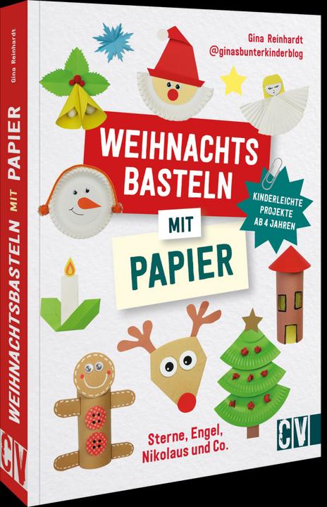 Immagine prodotto Weihnachtsbasteln mit Papier (Tedesco, Reinhardt, Gina, 2023)
