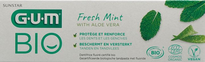 Actual product image GUM SUNSTAR Toothpaste Organic Paste (75 ml)