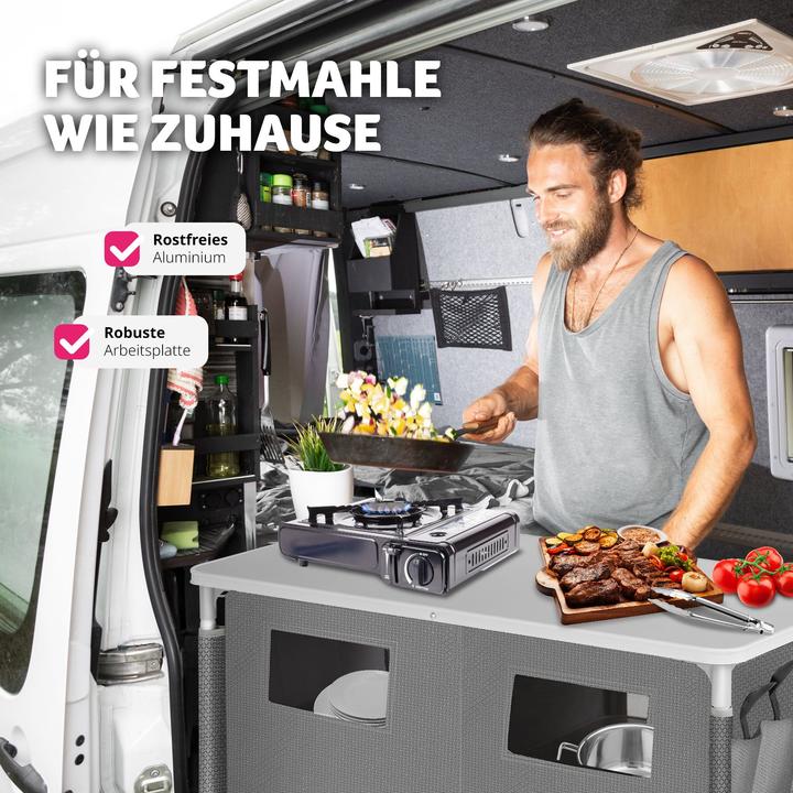 Actual product image tectake Camping kitchen