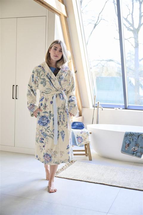 Actual product image PIP Studio Secret Garden bathrobe white blue S (1pc) (S)