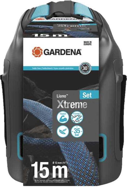 Image du produit Gardena Tuyau textile Liano Xtreme 1/2, 15 m kit + sac (15 m, 13 mm)