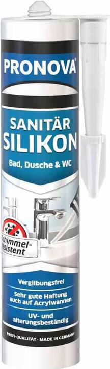 Actual product image Pronova Sanitary silicone / sealant (0.36 kg, White, 300 ml)