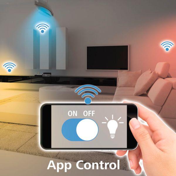 Immagine prodotto Hama Lampada LED WLAN, retro, E27, 7W, dimmerabile, per controllo vocale/app, bianco (E27, 7 W, 806 lm, 1 x, E)