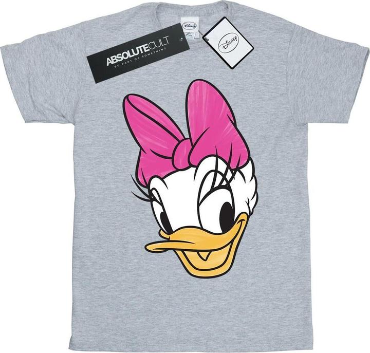 Actual product image Disney Womens/Ladies Daisy Duck Head Painted Cotton Boyfriend T-Shirt (M)