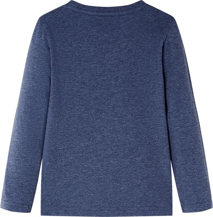 Image du produit VidaXL T-shirt manches longues enfant Bleu foncé Mélange 92,Composition : 100 (92)