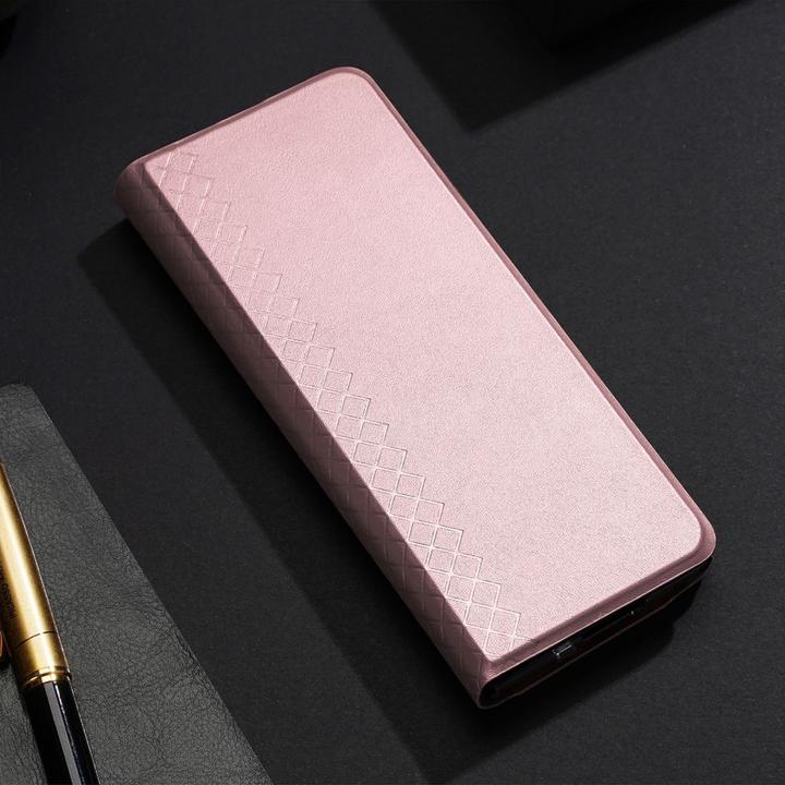 Actual product image Dux Ducis Samsung Galaxy Z Fold5 5G Bril Wallet Flip Leather Case - Pink (Samsung Galaxy Z)