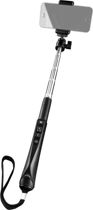 Produktbild mantona 21056 Selfie Stick 8.5 cm Schwarz Für Smartphones und GoPro