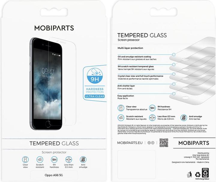 Produktbild Mobiparts Regular Tempered Glass Oppo A98 5G (1 Stück, Oppo A98)