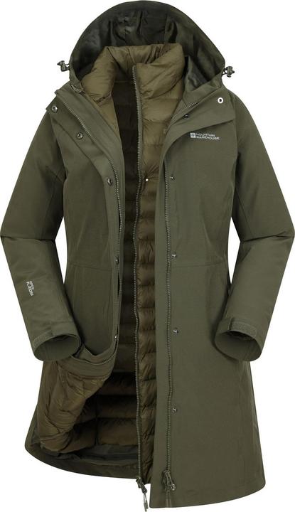 Actual product image Mountain Warehouse Womens/Ladies Alaskan Long 3 in 1 Jacket (34 D)