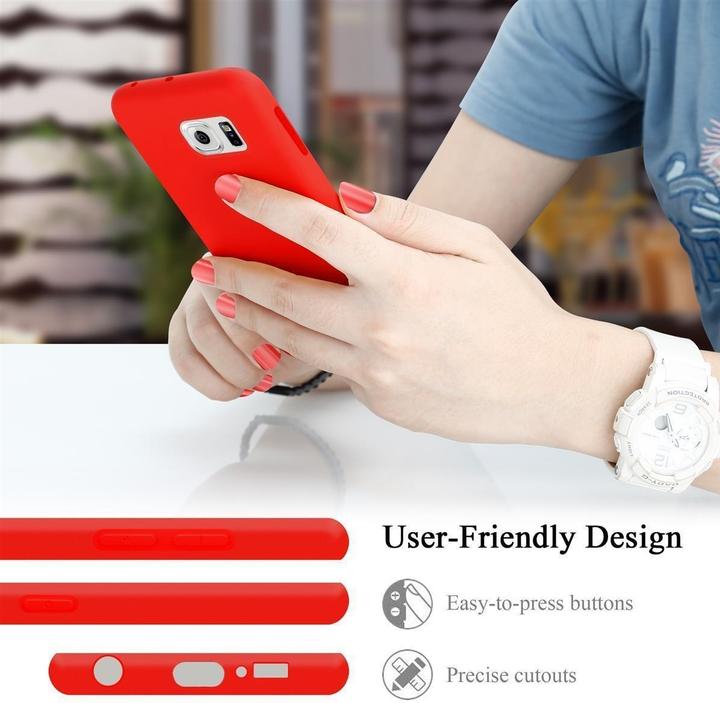 Immagine prodotto Cadorabo Copertura della cassa del silicone liquido TPU (Samsung Galaxy S6 Edge)