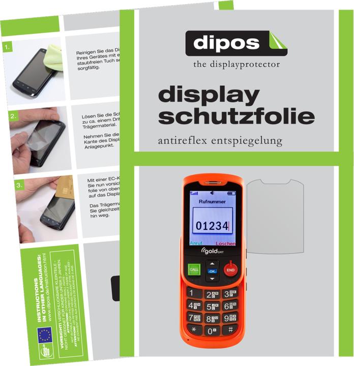 Produktbild Dipos Displayschutzfolie Antireflex (6 Stück, Gold GMT Alto 2)