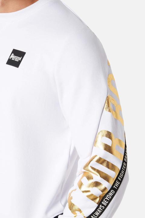 Actual product image Boxeur des Rues Sweatshirt With Letter Print (S)