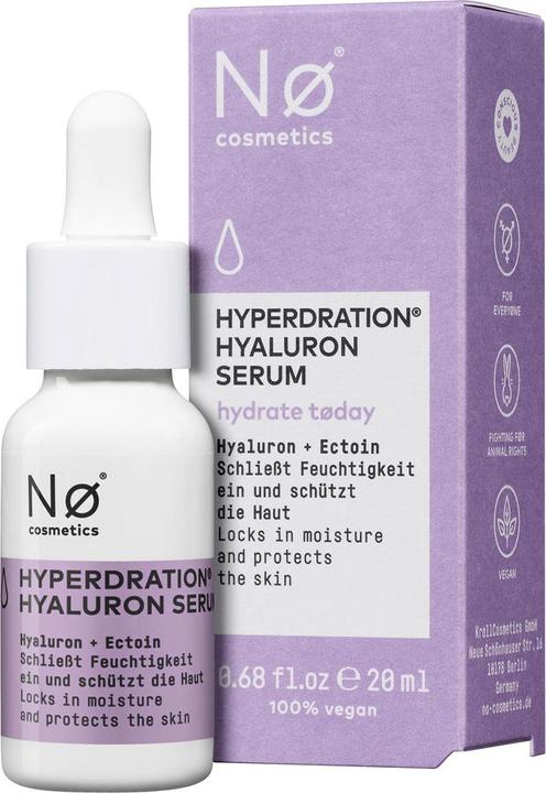 Produktbild Nø Cosmetics hydrate tøday Hyperdration Hyaluron Serum (20 ml)