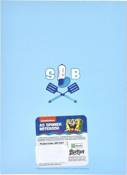 Actual product image Blue Sky Bob l'éponge bloc-notes (carton de 6) (A5, Lined)