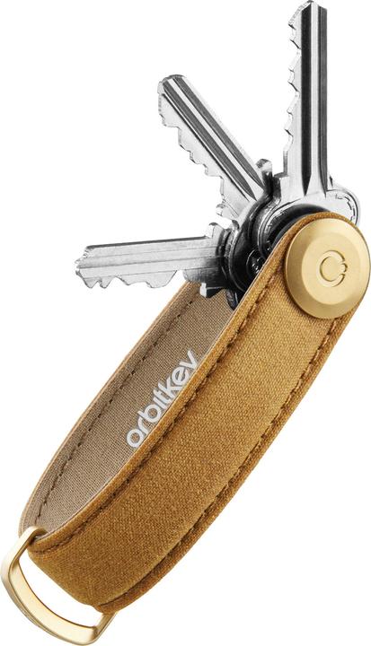 Produktbild Orbitkey Waxed Canvas Key Organiser - Golden Sand