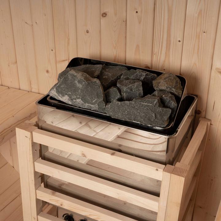 Image du produit Home Deluxe Sauna extérieur AQUILA L- 195 x 180 cm pour 4 personnes - Sauna avec poêle de 6kW