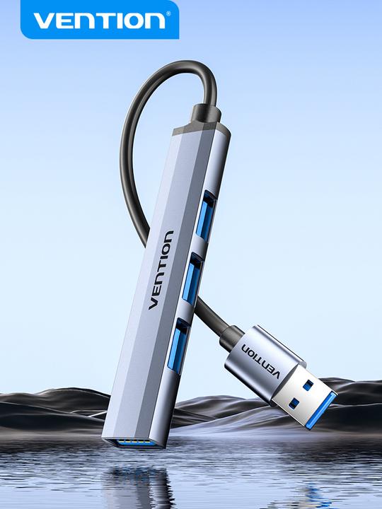 Produktbild Vention Mini Hub USB 3.0 to USB 3.0/3x2.0 CKOHB 0.15m (USB-C, 4 Ports)