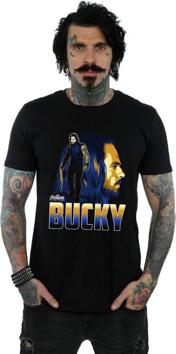 Actual product image Universal Textiles Mens Bucky Barnes Cotton T-Shirt (XXL)