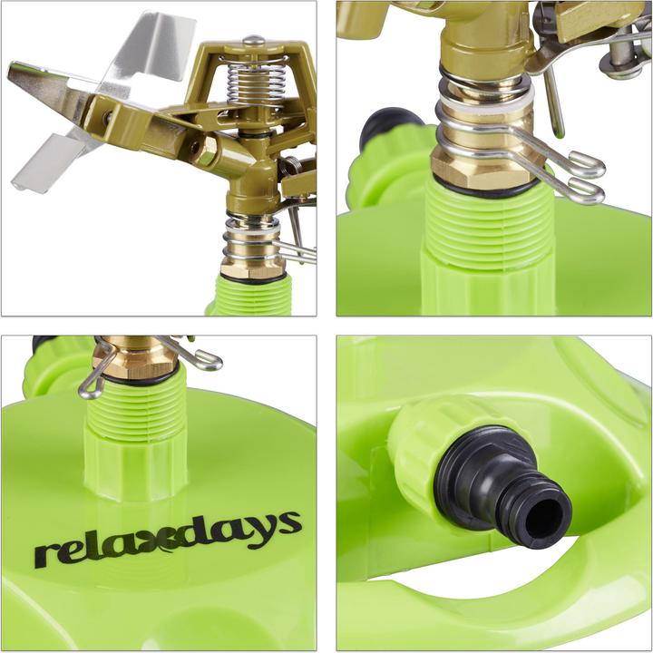 Immagine prodotto Relaxdays irrigatore a impulsi circolare (Irrigatore circolare)