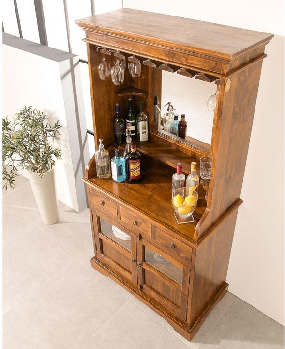 Immagine prodotto Floki24 Mobile bar in stile coloniale, acacia 97x52x193 OXFORD - marrone chiaro