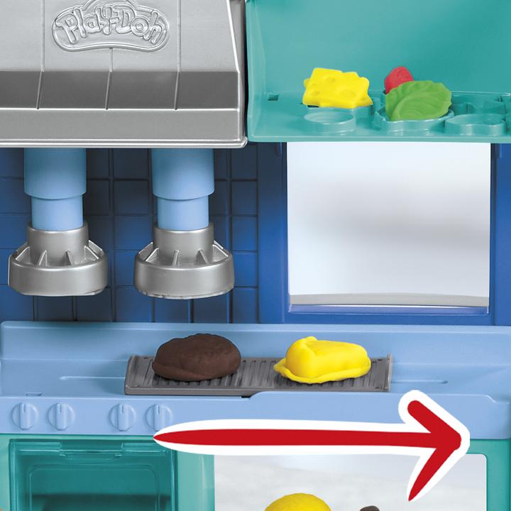 Actual product image Play-Doh Kitchen Creations Colourful Restaurant Kitchen Play Set