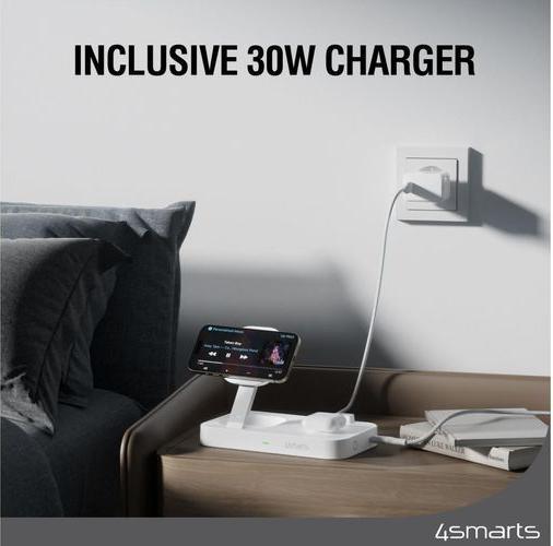 Image du produit 4smarts Station de recharge Qi2 Trident (25 W)