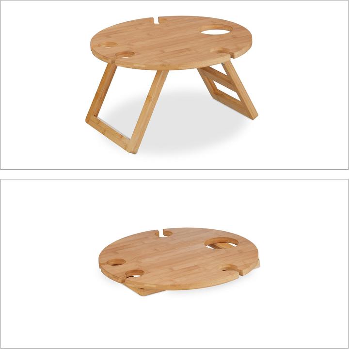 Actual product image Relaxdays Picnic wine table