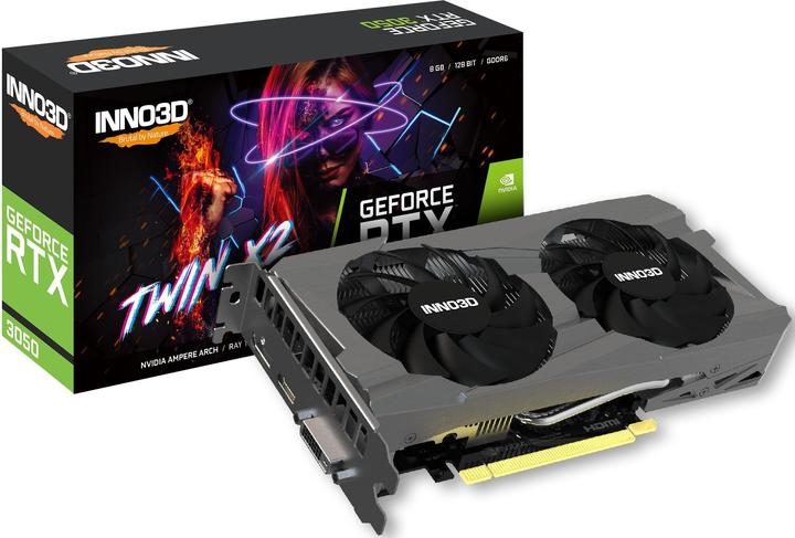 Image du produit Inno3D GeForce RTX 3050 Twin 2X OC (8 Go)