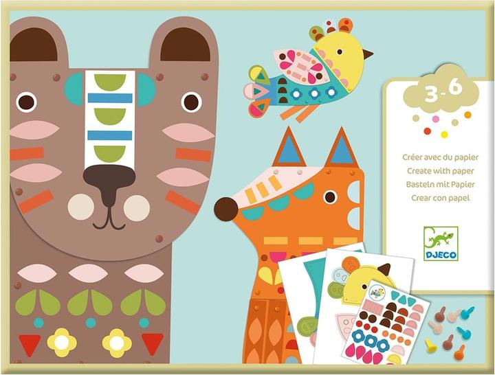 Immagine prodotto Djeco Creare con la carta - Grandi animali