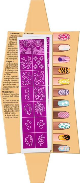 Image du produit essence Vernis à ongles Nail Art Stencils (Dissolvant pour vernis à ongles, Blanc)