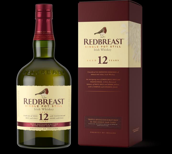 Image du produit Redbreast 12 ans (Single Malt, Whisky irlandais, 1 x 70 cl)