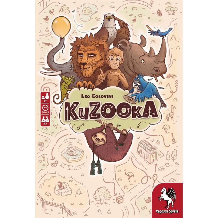Produktbild Pegasus 51230G - KuZOOka, Brettspiel, für 2-6 Spieler, ab 9 Jahren (DE/EN-Ausgabe) (Englisch)
