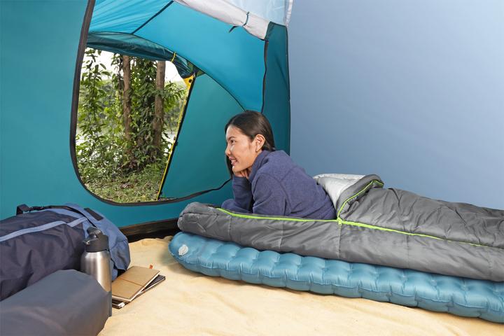 Actual product image Bestway AlpineLite™ inflatable single sleeping pad for mummy sleeping bags 183 x 51 x 7.5 cm