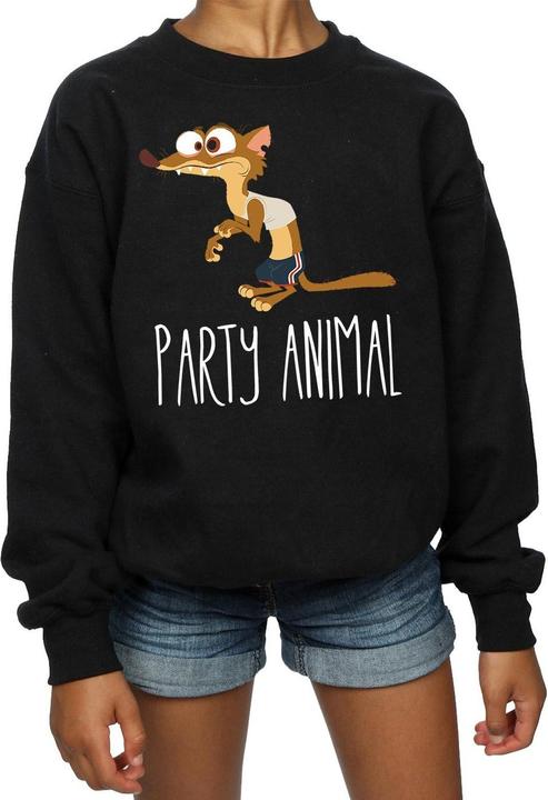 Actual product image Disney Girls Zootropolis Party Animal Sweatshirt (128)