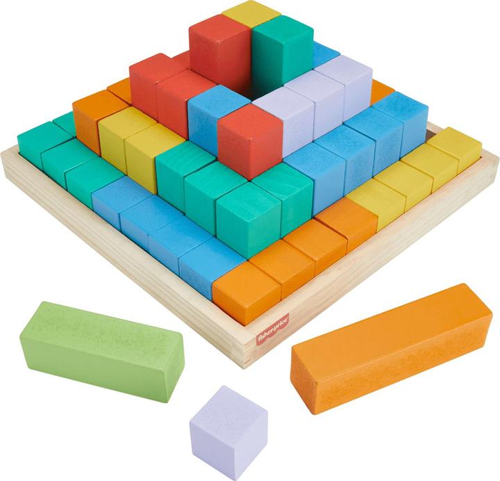 Produktbild Fisher-Price Kunterbunte Holzbausteine
