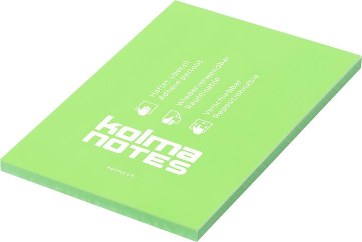 Image du produit Kolma Notes adhésives A6 statiques vertes (105 x 148 mm)