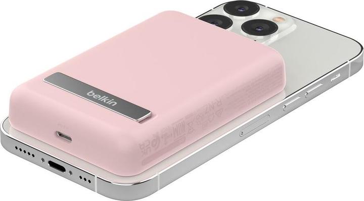 Image du produit Belkin Magnetische Powerbank, MagSafe kompatible, mit Standfunktion für iPhone (5000 mAh, 7.50 W, 7.50 Wh)