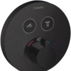 Produktbild hansgrohe ShowerSelect S Thermostat Unterputz für 2 Verbraucher (mattschwarz)