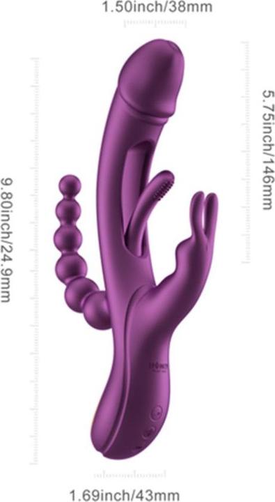 Produktbild Honey Play Box HoneyPlayBox Trilux Kinky Finger Rabbit Vibrator Lila