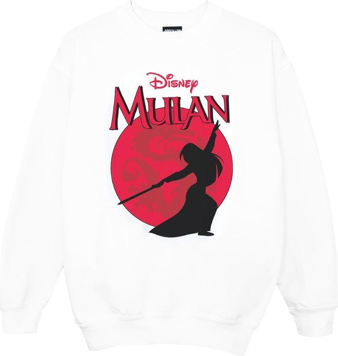 Actual product image Disney Girls Mulan Dragon Silhouette Sweatshirt (140, 146)