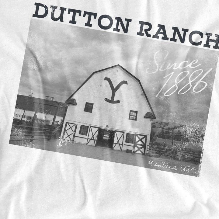 Actual product image Yellowstone Unisex Adult Dutton Barn T-Shirt (M)