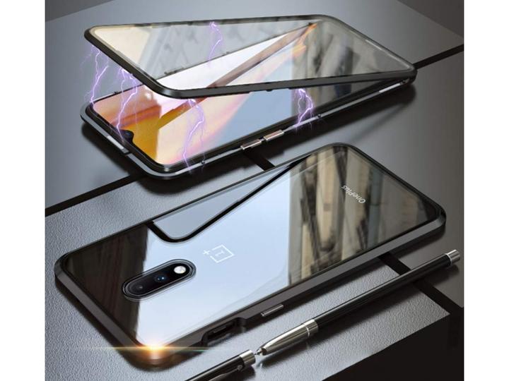 Actual product image G-Case OnePlus 7 Aluminium Magnetic Glass Case Cover (OnePlus 7)