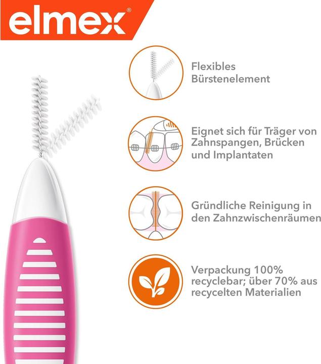 Actual product image Elmex Pink, size 0 (8 x, 0.40 mm)