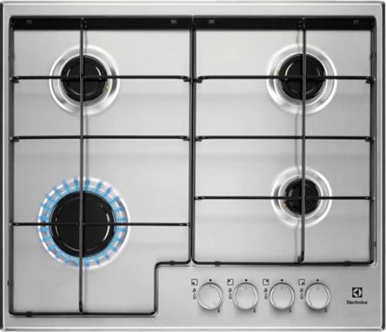 Image du produit Electrolux EGS6424X Table de cuisson en acier inoxydable Gaz encastré 4 Cuiseur(s)