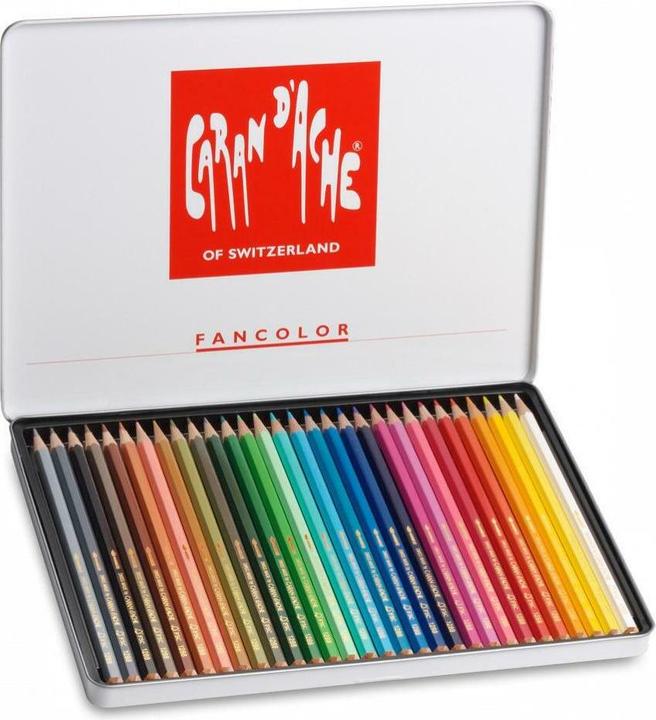 Immagine prodotto Caran d'Ache Fancolor Farbstifte Metallschachtel (Multicolore, 30 x)