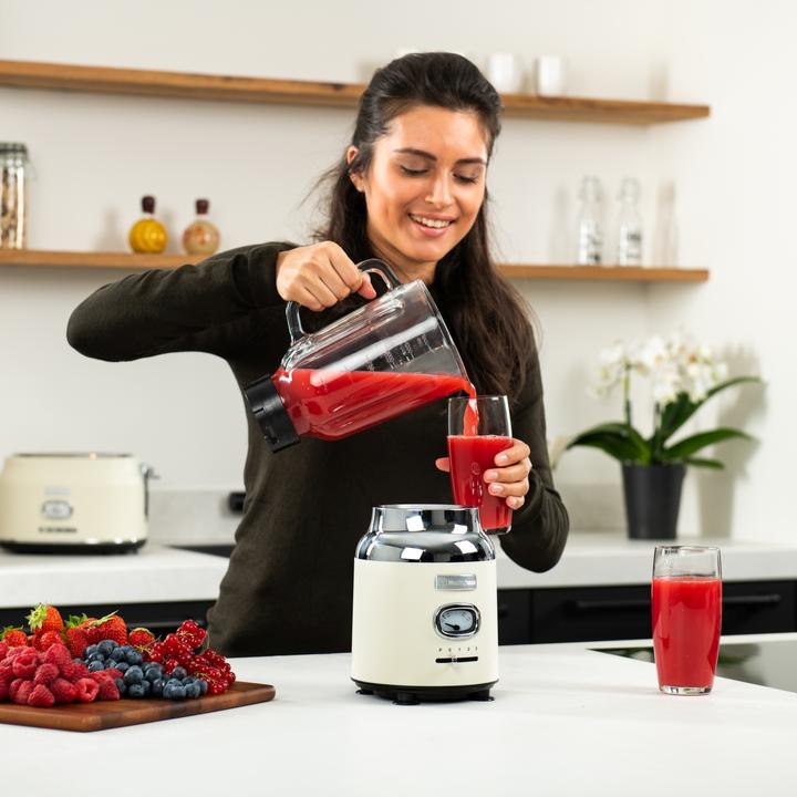Image du produit Westinghouse Mixeur sur socle rétro avec récipient en verre (600 W)