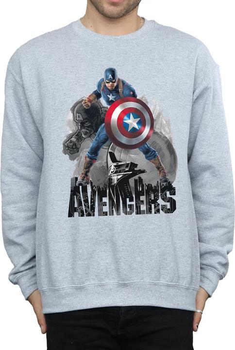 Immagine prodotto Captain America Action Pose Felpa Uomo (XL)