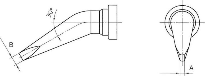 Image du produit Weller Erem Panne à souder LT HX 0,8 mm (Panne de soudure)
