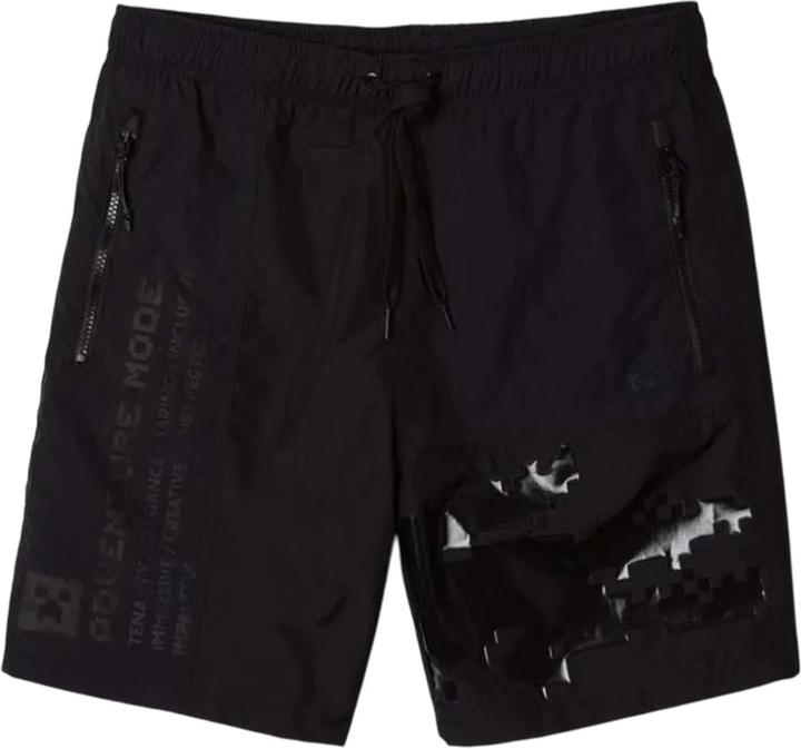 Actual product image Lacoste Unisex Adult Bermuda Nylon Minecraft Shorts (S)