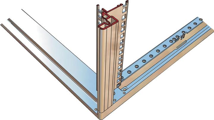 Actual product image Schroff Side panel for Slim-Line - SEIT.WD.47HE 500T SL 7035 2X